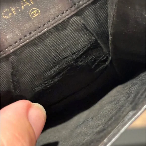 CHANEL Grey Lambskin Coin Cardholder Wallet - Picture 5 of 6